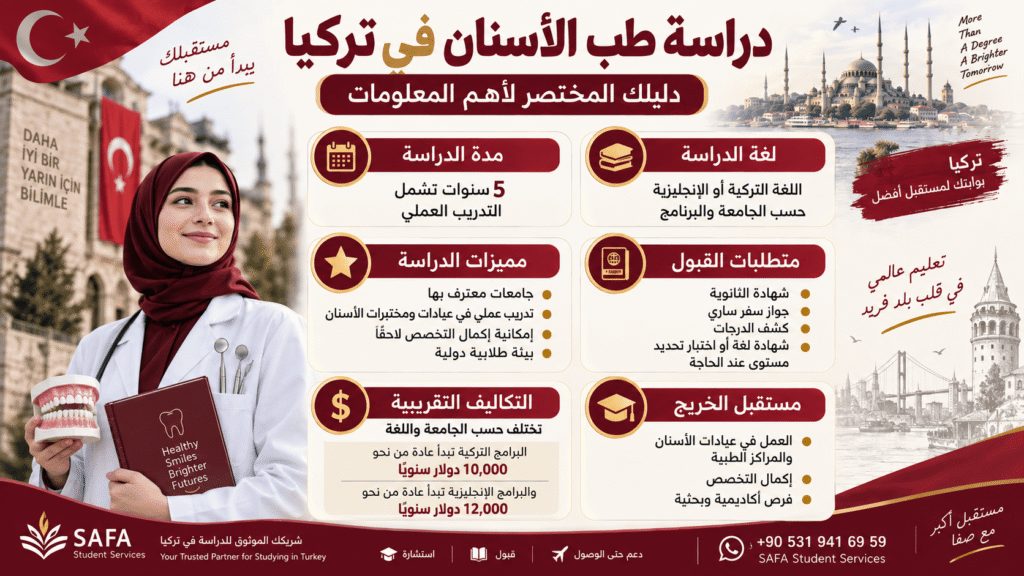 دراسة طب الاسنان في تركيا
